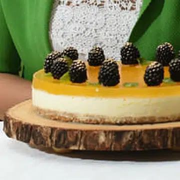 Passionfruit lime cheesecake