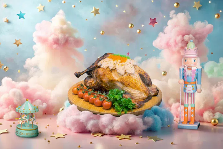 M Hotel Singapore’s mentaiko- marinated roasted turkey.