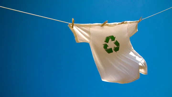 recycle shirt hanging 