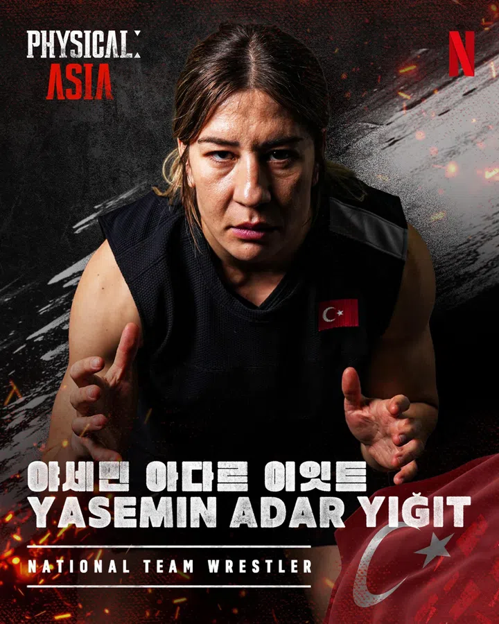 jsphysical04 - Turkish wrestler Yasemin Adar Yiğit in Physical: Asia.

Source/ Copyright: NETFLIX