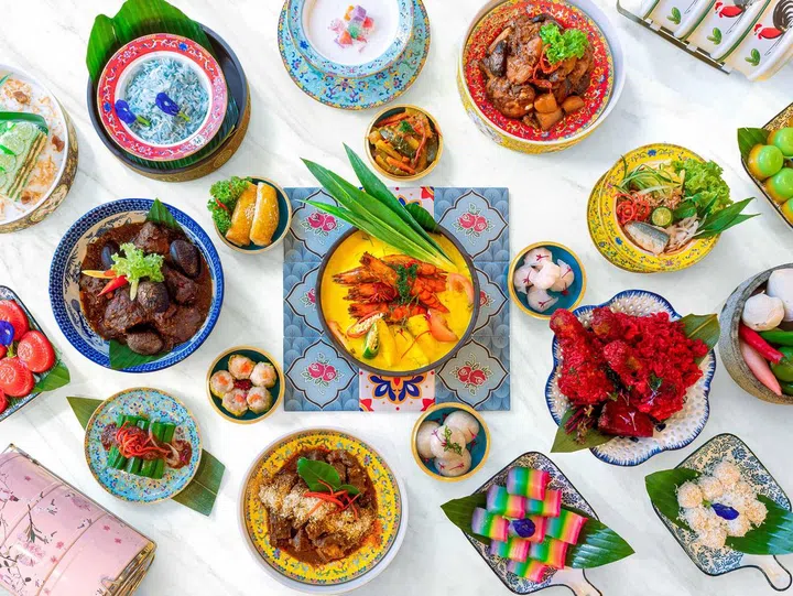 Nyonya Classics Lunch Buffet at M Hotel Singapore offers a spread of over 30 dishes, including Peranakan classics such as Nyonya Laksa, Roasted Ayam Buah Keluak and Beef Cheek Rendang.