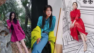 chantalle ng, carrie wong and zoe tay in colourful outfits