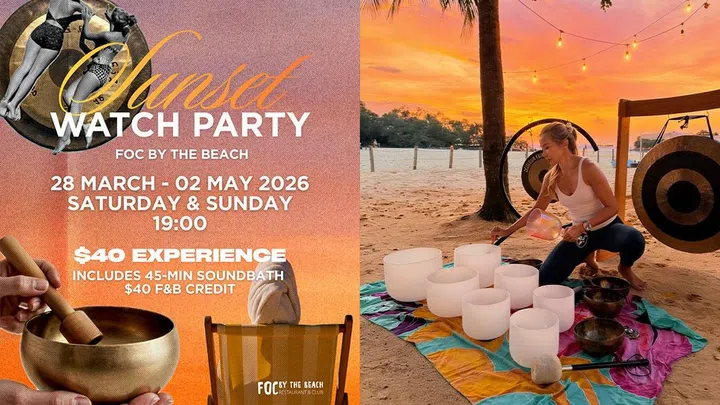 Sunset Watch Party by FOC by the beach