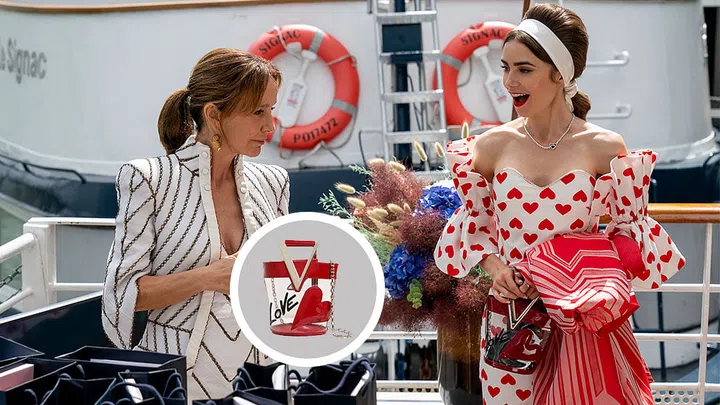 Roger Vivier Lovely PVC & Leather Bucket Bag, $2,090
