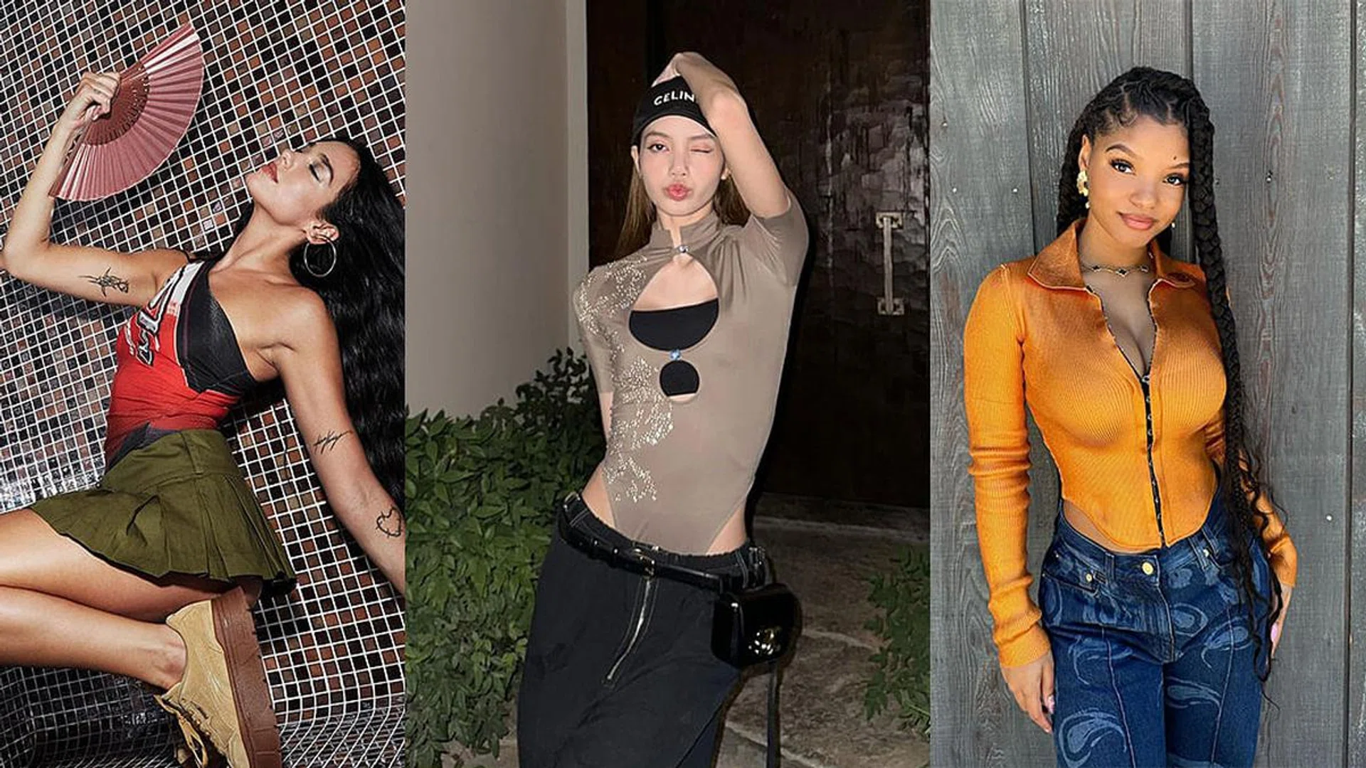 Credit: Instagram: @hallebailey, @lalalalisa_m, @dualipa