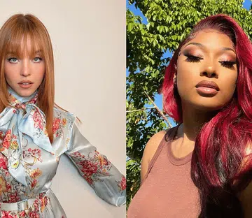 sydney sweeney and megan thee stallion, both with red hair