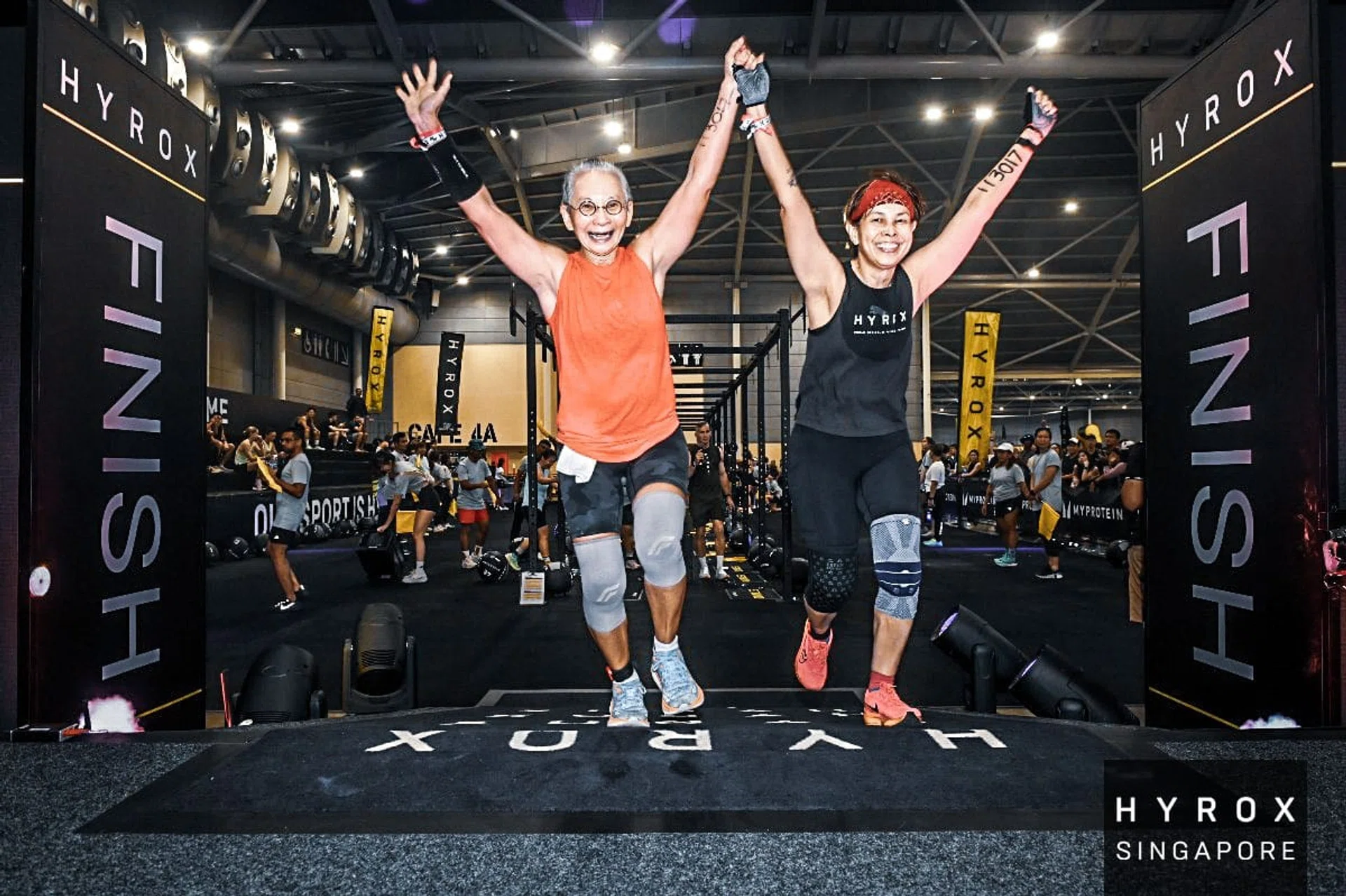 Priscilla Chan and Ruby Tan completed the Hyrox Singapore race recently.