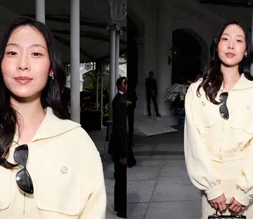 lim shi an at the chanel cruise show in singapore