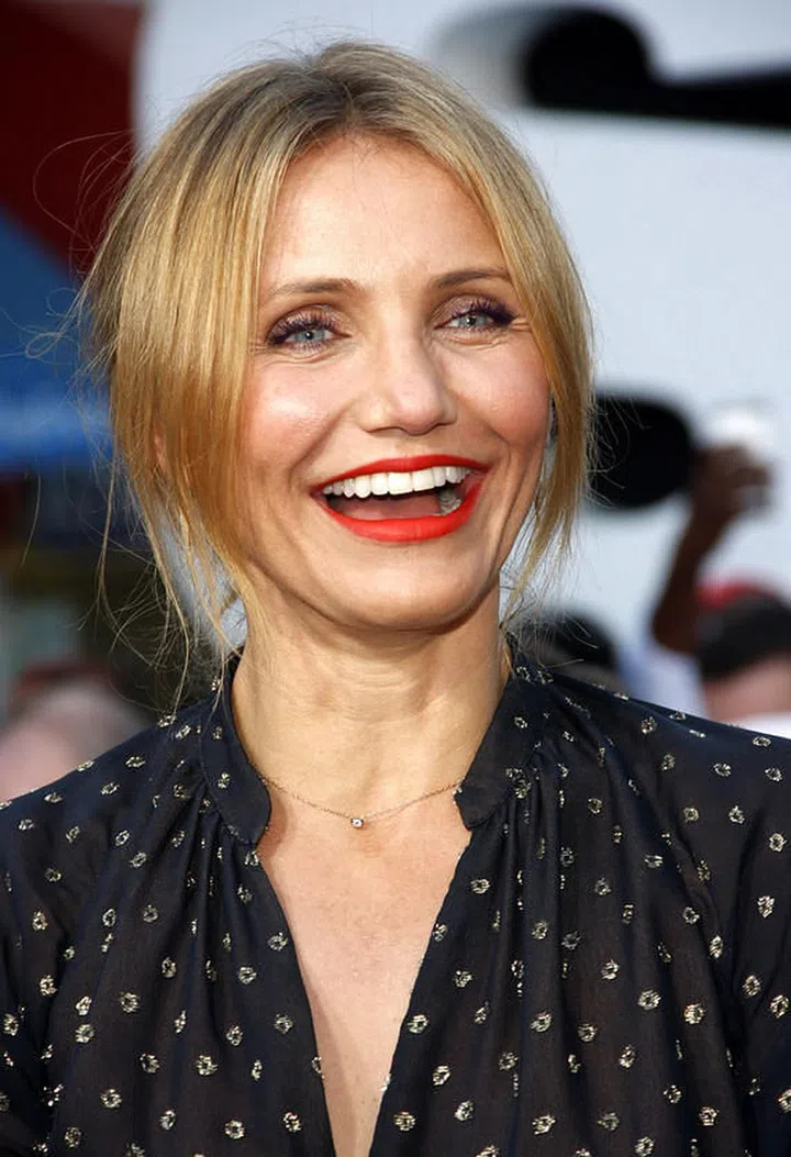 Cameron Diaz at the Los Angeles premiere of "Sex Tape" held at the Westwood Regency Theatre in Los Angeles, United States, 100714.