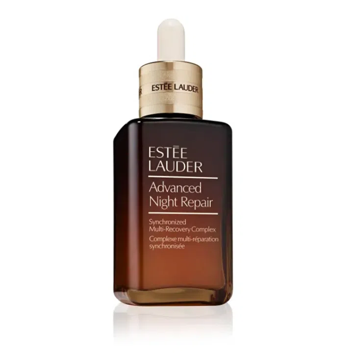 ester lauder advance night repair serum for clean girl makeup glow like hailey bieber