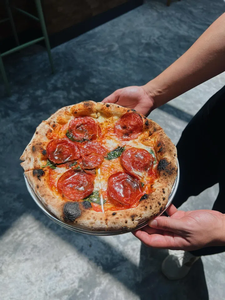 Roberta’s Bee Sting pizza.