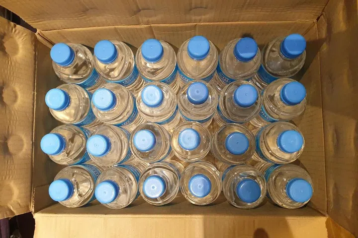 Fifty per cent of our water bottle stash. ST PHOTO: VENESSA LEE