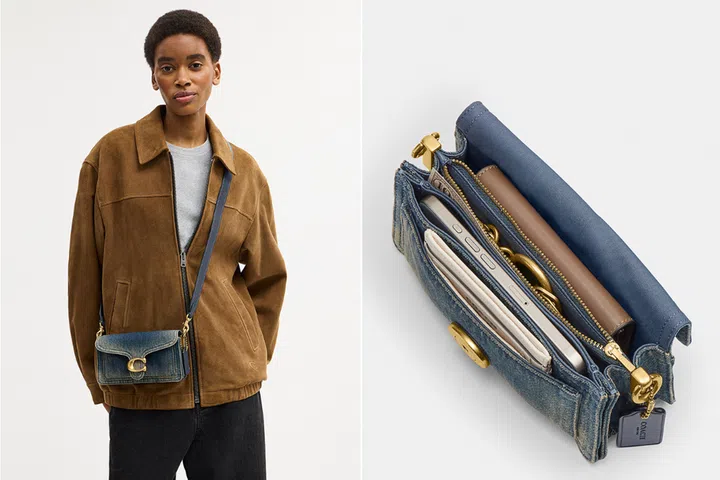best summer travel bags coach tabby 20 denim