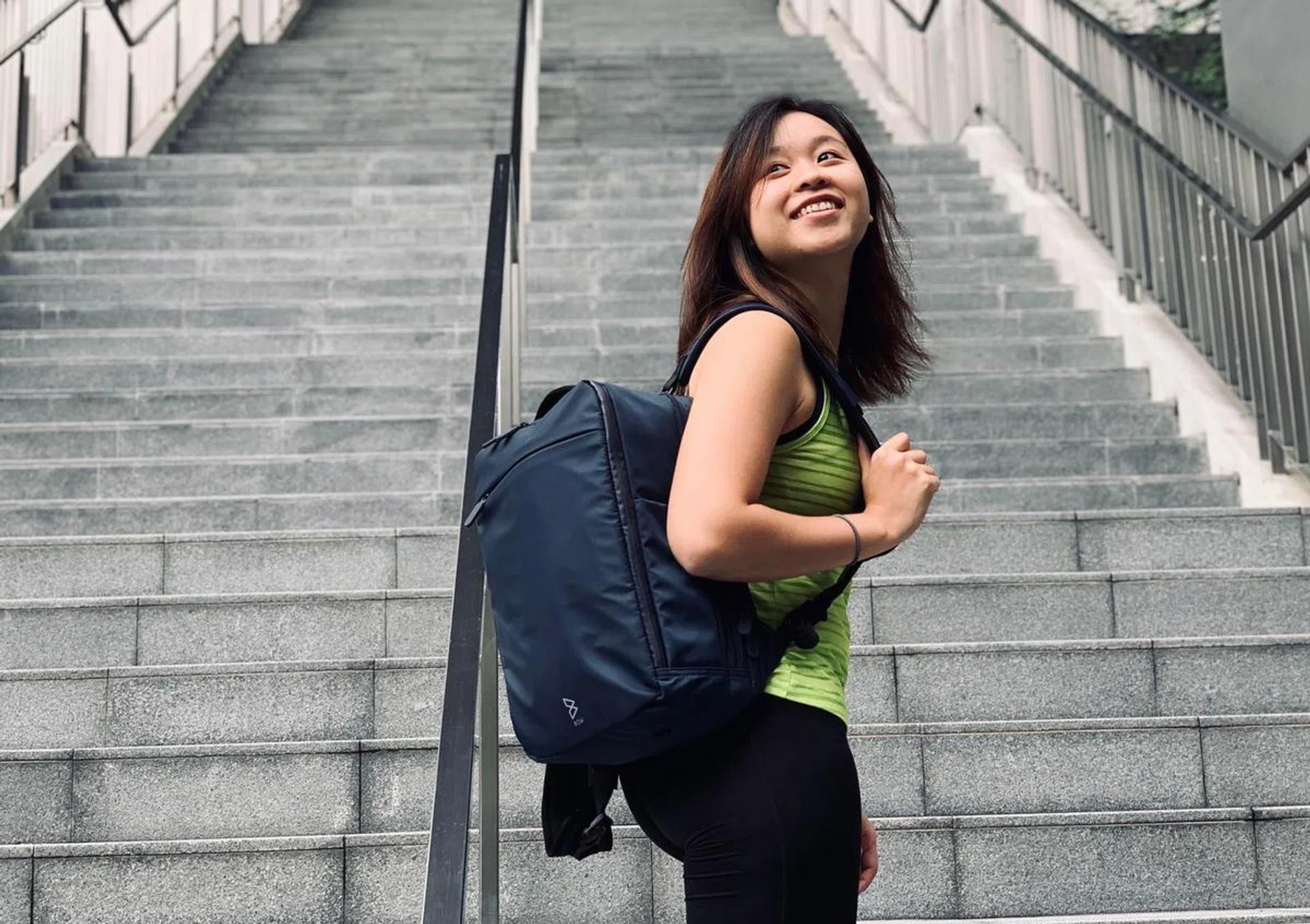 singaporean entrepreneur backpack bow quiver