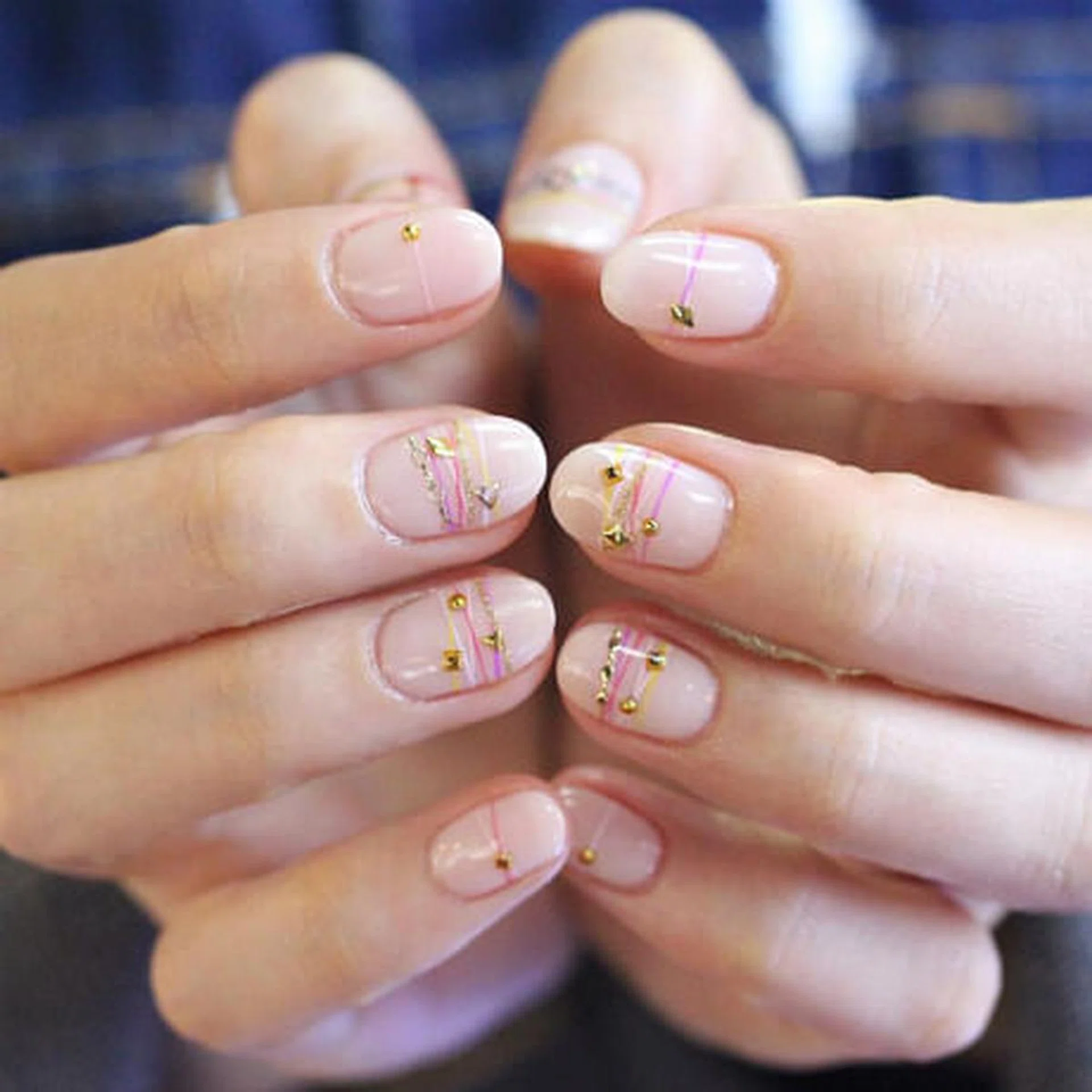 new korean nail art trend bracelet nails manicures thumb