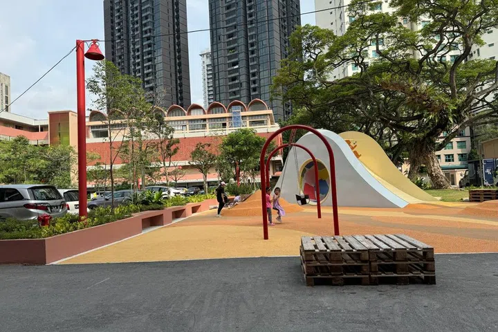 Oatside playground within the New Bahru compound.