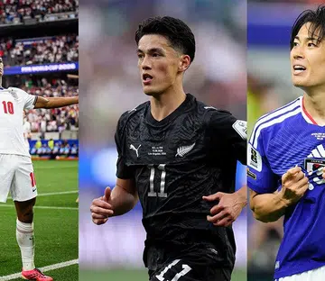Jude Bellingham, Elijah Just, Keito Nakamura at the 2026 FIFA World Cup