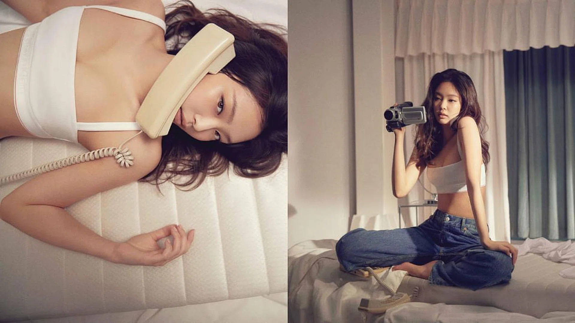 blackpink jennie calvin klein x heron