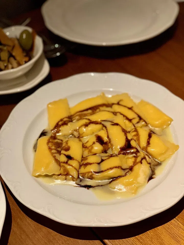 Fonduta ravioli. Photo: Chelsia Tan