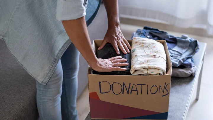 donation clothes box | when to spring clean auspicious dates chinese new year 2026