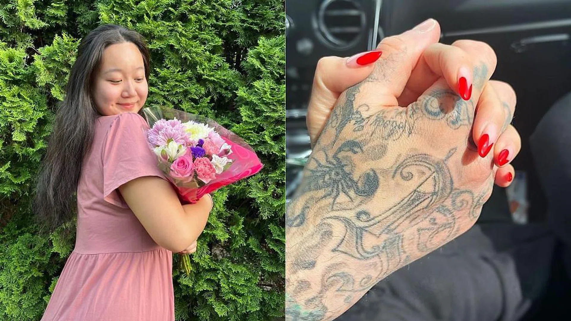 Credit: Natalie-Elizabeth Tan and @kourtneykardash/Instagram