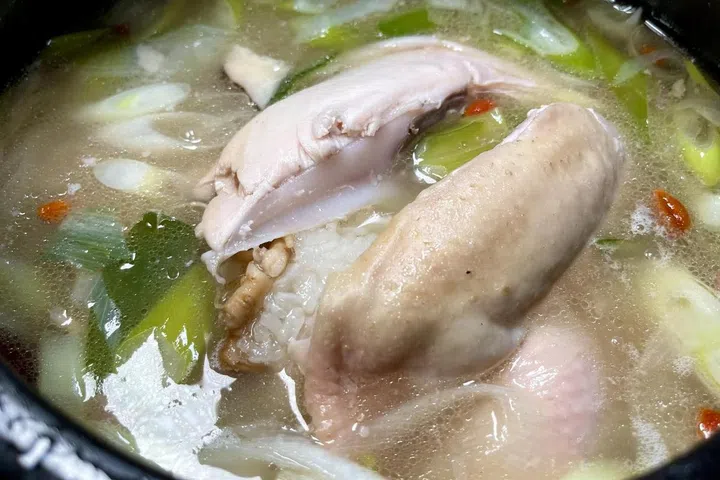 Korean-style ginseng chicken soup. ST PHOTO: HEDY KHOO
