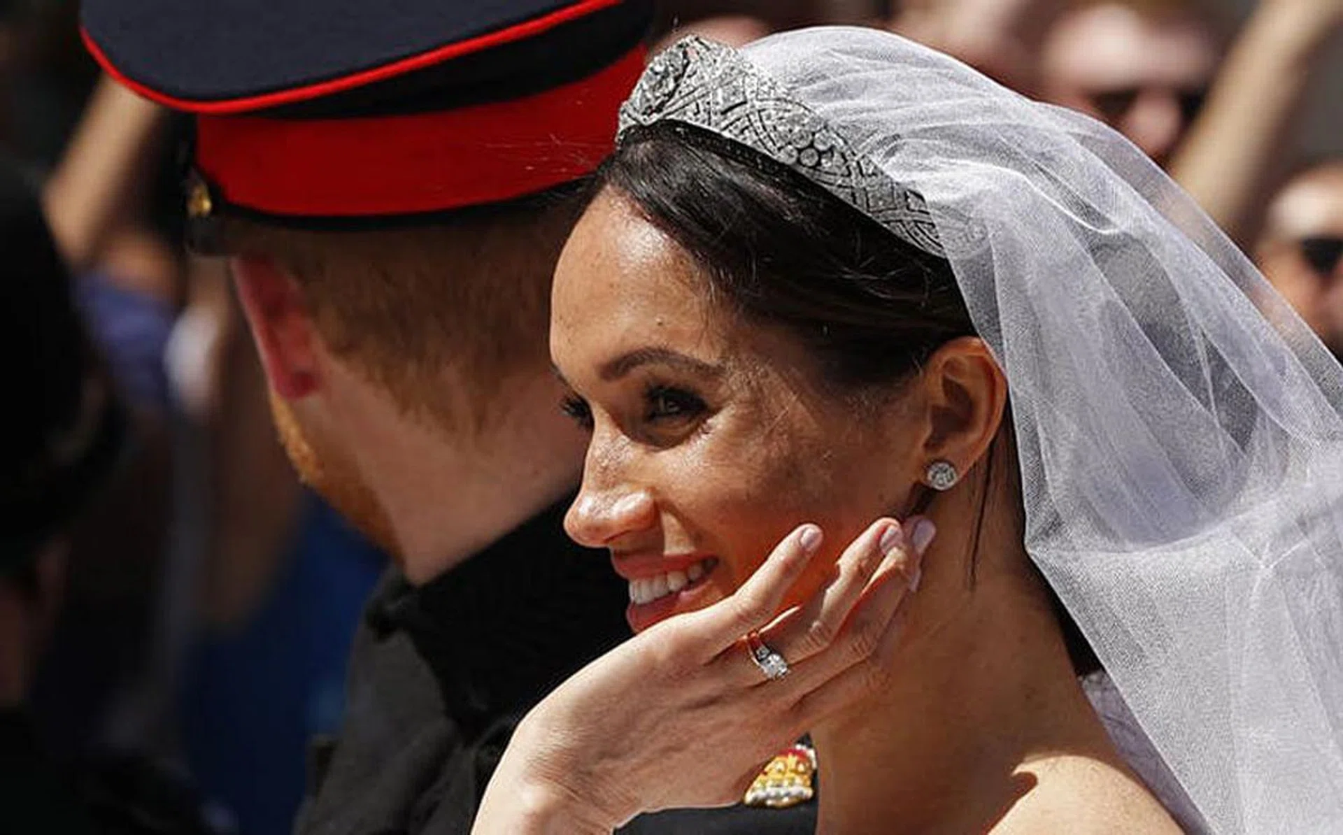 Meghan Markle on wedding day
