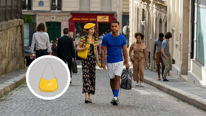 Prada Cleo brushed leather shoulder bag