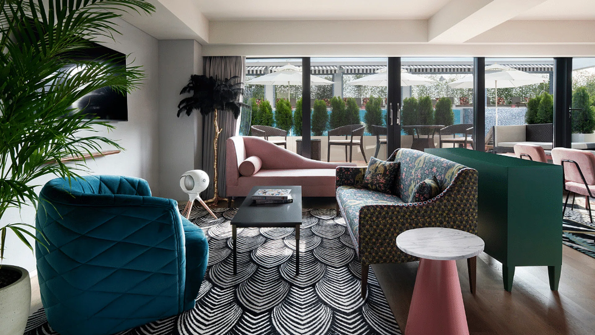 Cabana Suite at the Mondrian Hotel in Itaewon Seoul South Korea