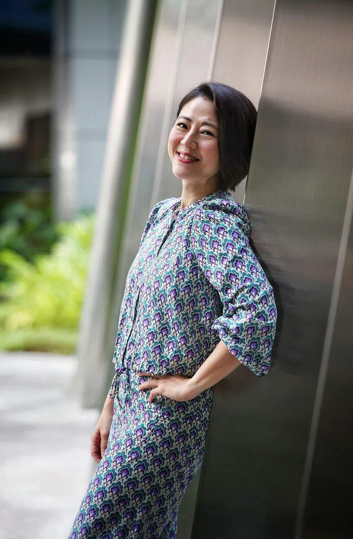 Actress Cynthia Koh says the motherhood boat has long sailed and has accepted she will be child-free. ST PHOTO: HESTER TAN