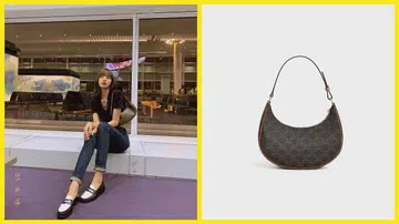 blackpink lisa 2000s baguette bag celine ava