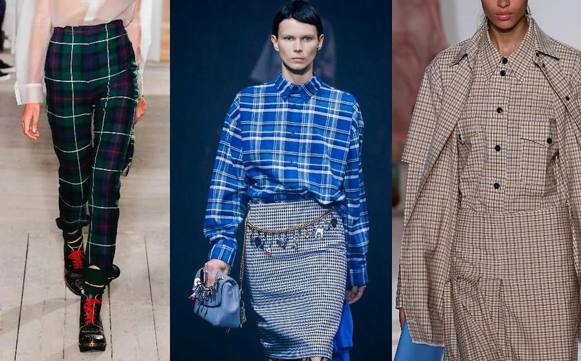 Check these out: Work the new S/S '18 checked trend into your current closet