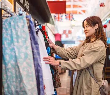 Vintage clothes shopping