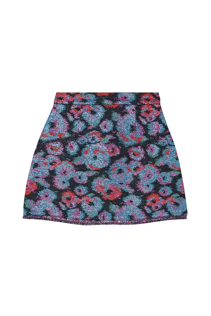 LEILA MINI SKIRT - jacquard a line mini skirt