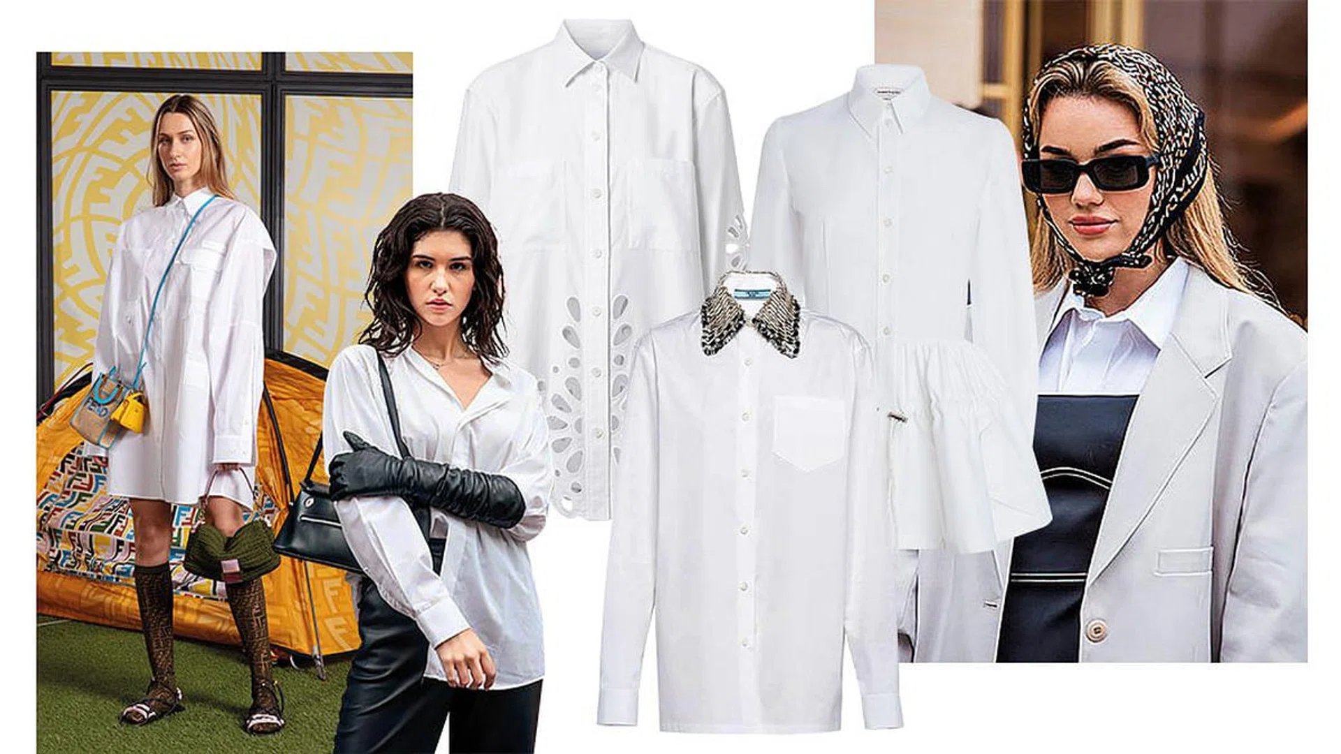 White statement shirts