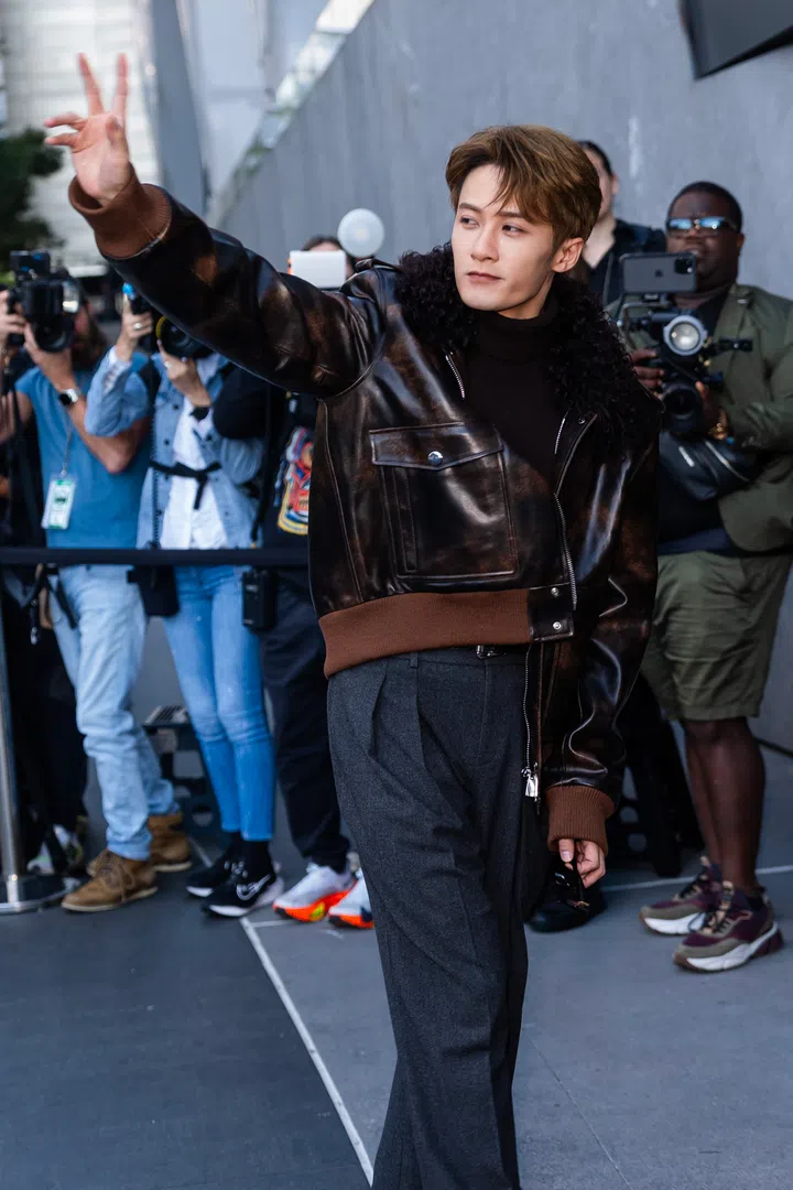NEW YORK, NEW YORK - SEPTEMBER 10: Tan Jianci attends the Michael Kors fashion show during New York Fashion Week: The Shows at The Shed at Hudson Yards on September 10, 2024 in New York City. (Photo by Gotham/Getty Images)