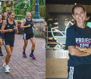 Natalie Dau running Peninsula Malaysia Guinness World Record