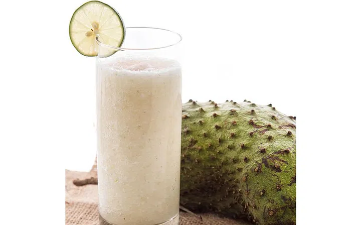Soursop, coconut milk