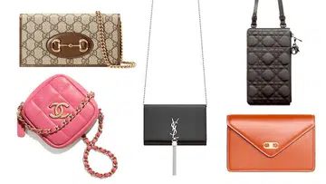 designer chain wallet purses work play