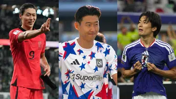  Cho Gue-sung,  Son Heung-min and Keito Nakamura