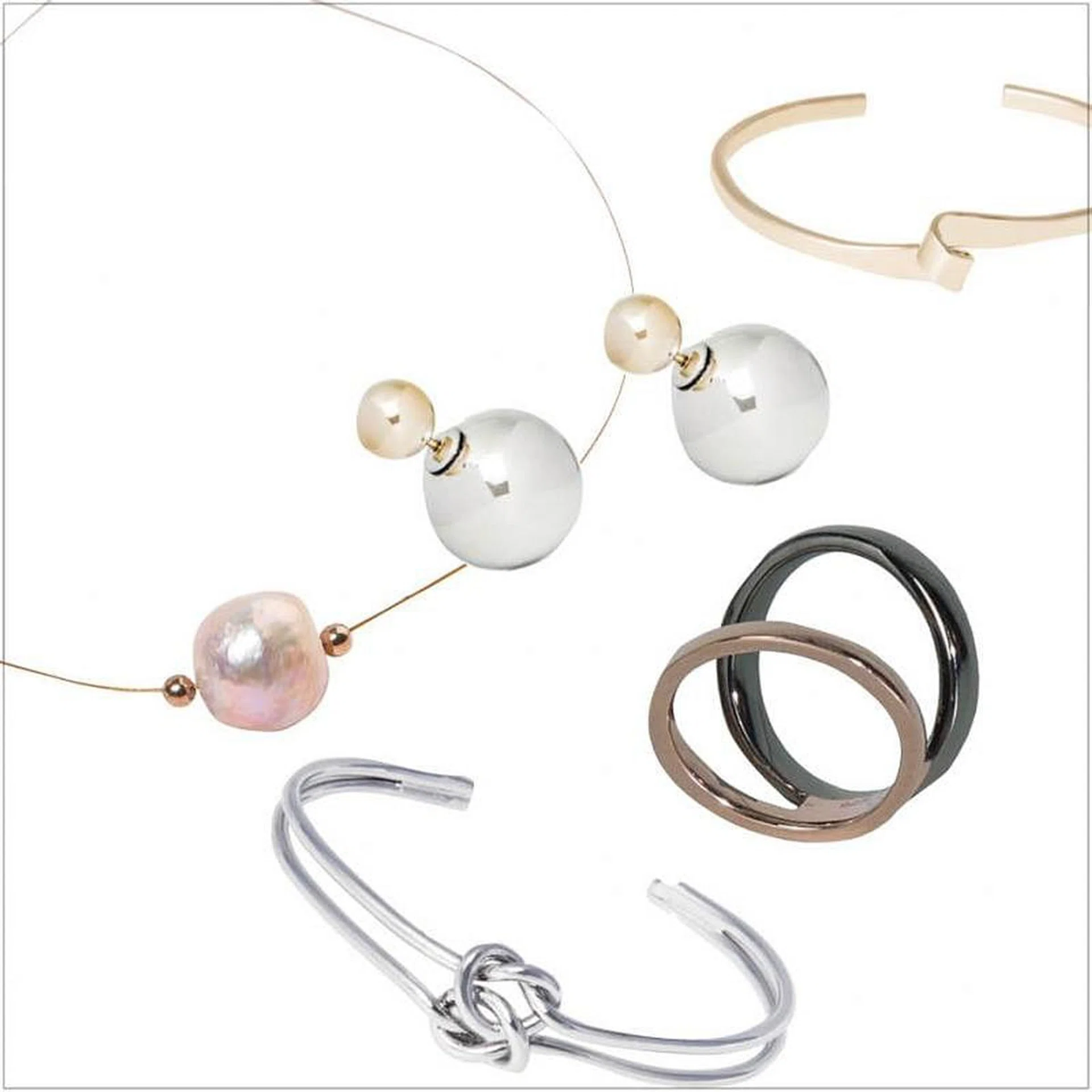 simple jewellery, sheshops.com, minimalist jewellery, necklace, earrings, bracelet, cuff, ear studs, bangle, choker, ring