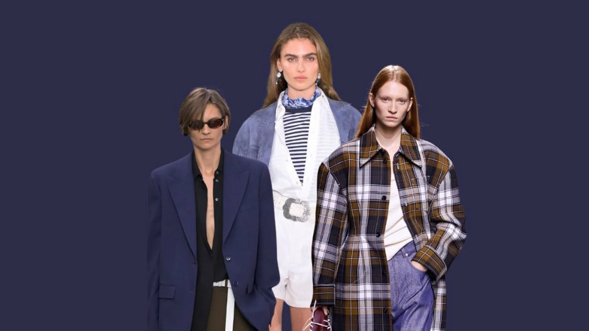 From left: Michael Kors SS25, Ralph Lauren SS25, Bottega Veneta SS25/Catwalk Pictures