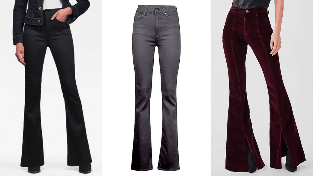 Flared Trousers And Jeans