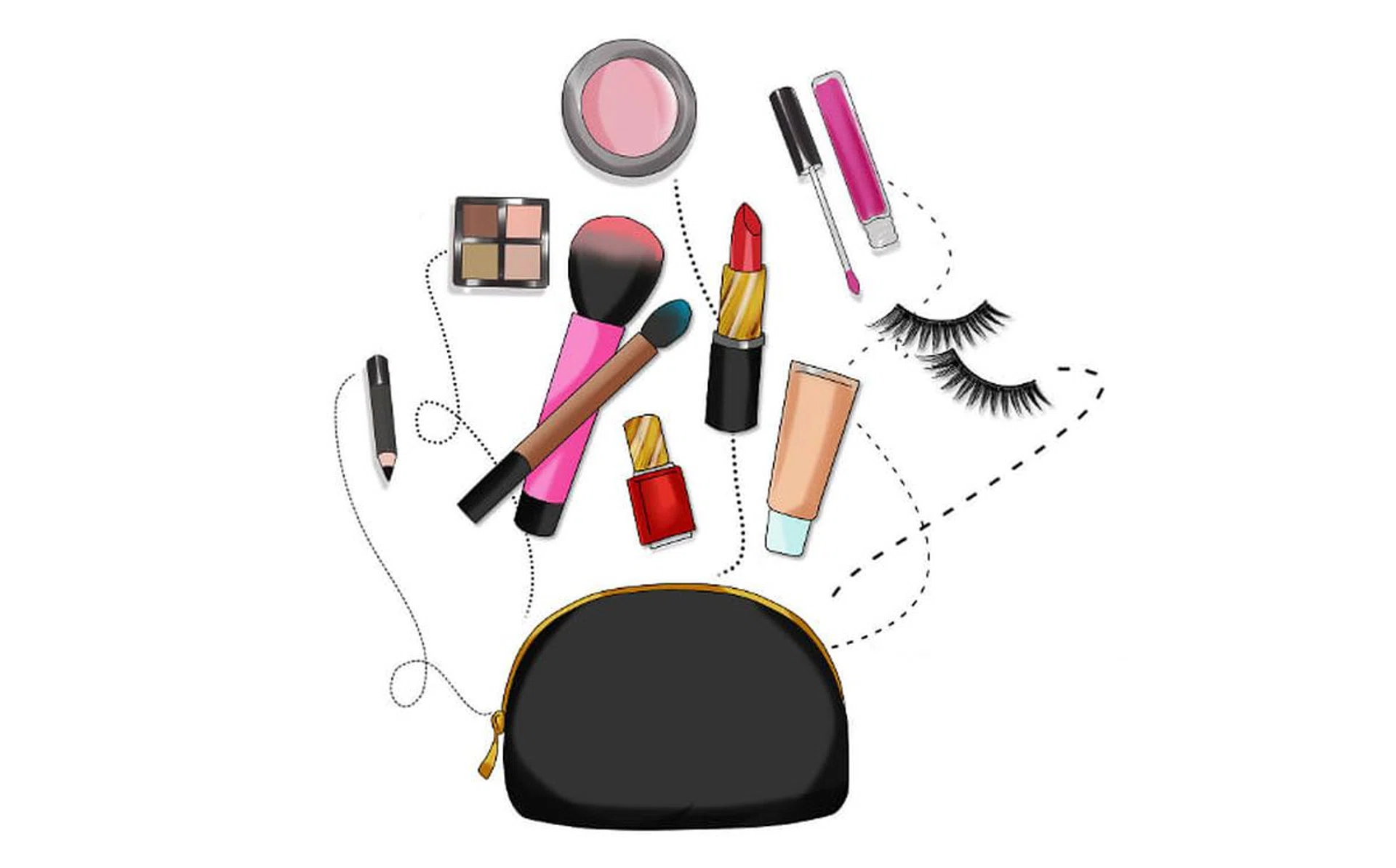 makeup beauty pouch essentials
