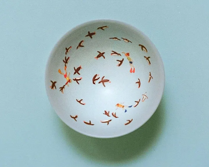 An example of Suna Fujita’s playful aesthetic. Credit: Loewe