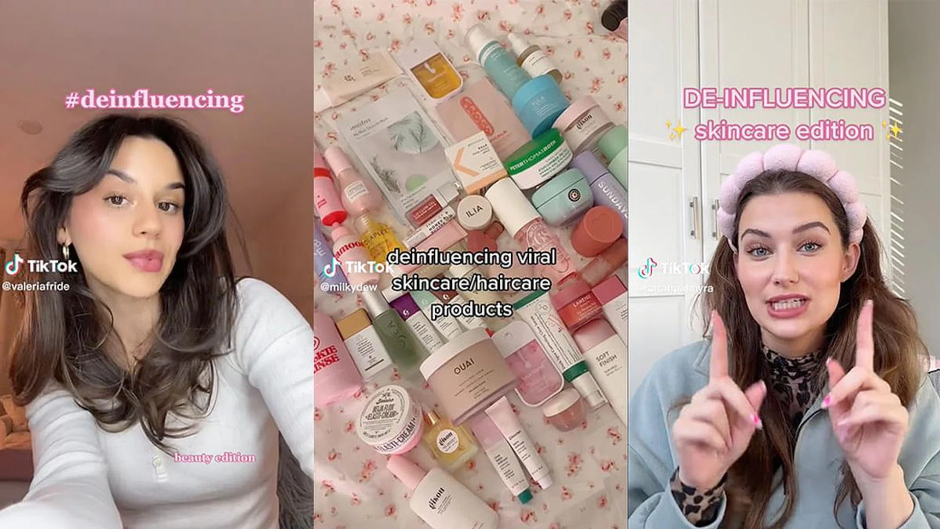 Credit: TikTok/@valeriafride, @milkydew, @sarahpalmyra