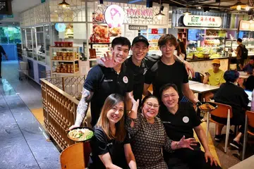 Hunky hawker brothers Daryl and Damian Lim of Nya Nya Singapore