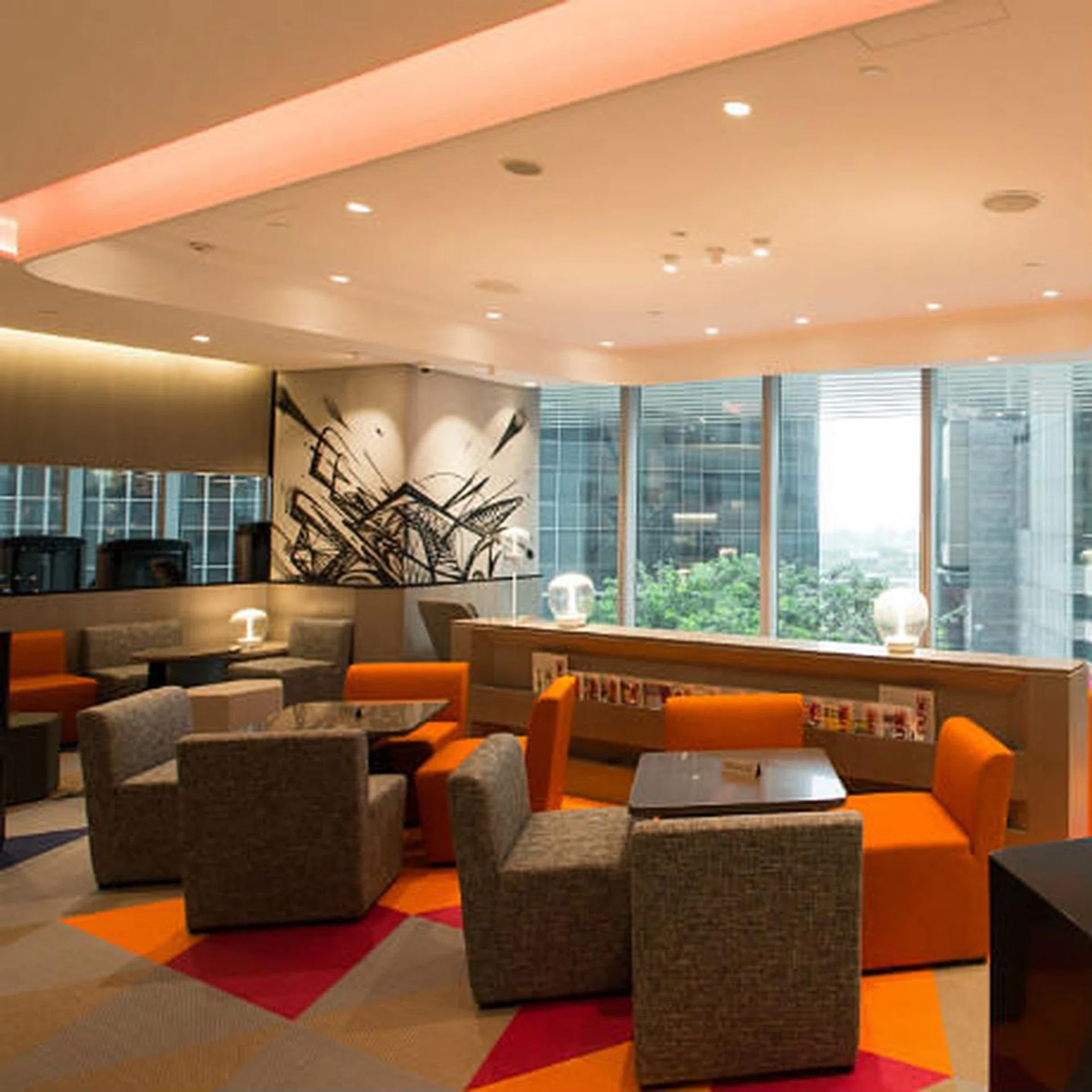 lounge at Pure Fitness Ocean Financial Centre