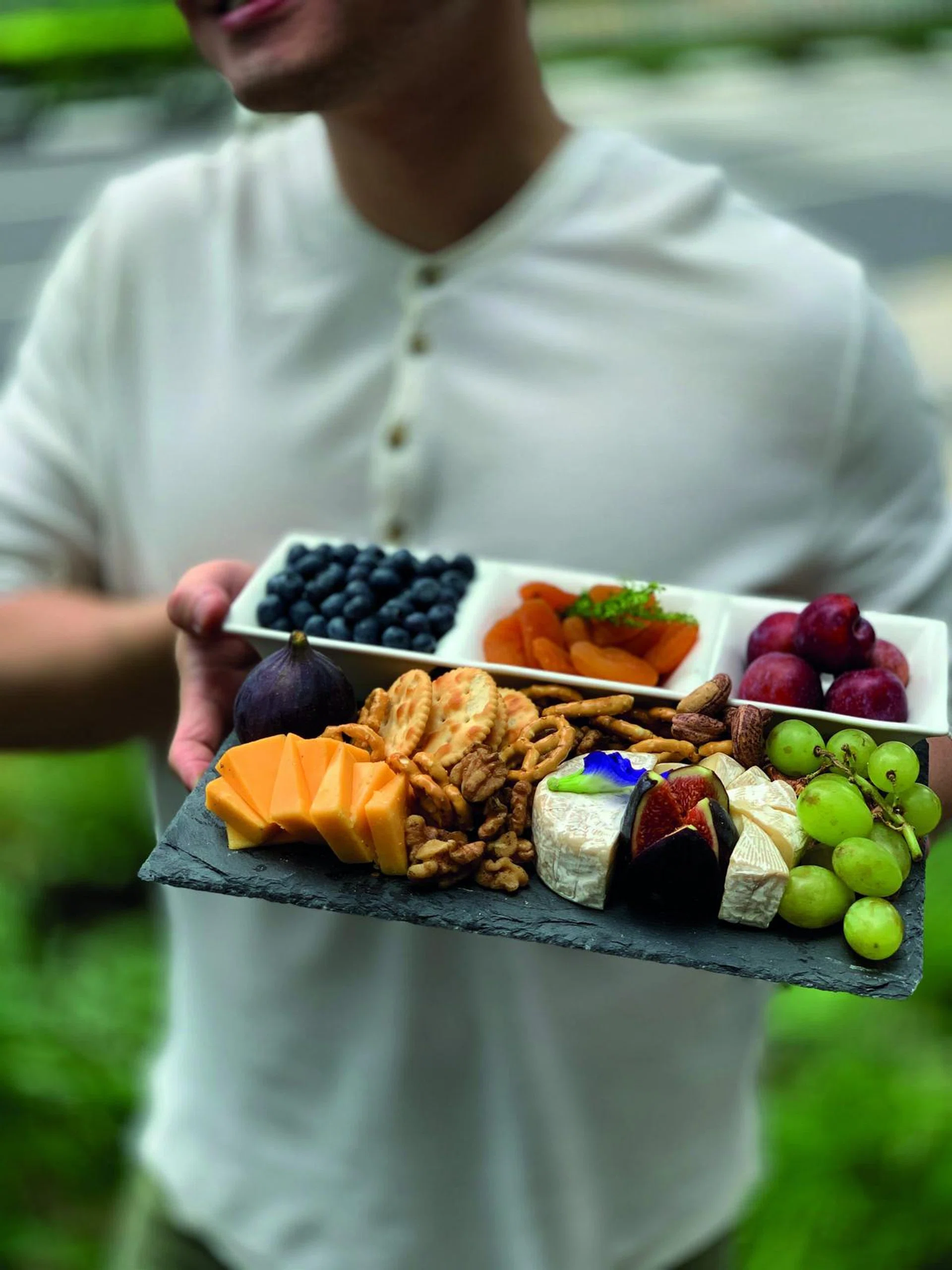 Upcycled Plateware Atlas Handcrafted platter