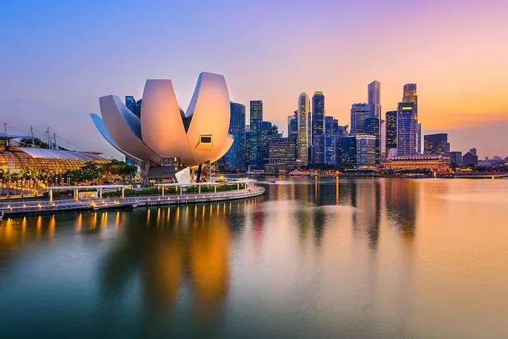 Singapore skyline at the Marina during twilight. Image: 123RF